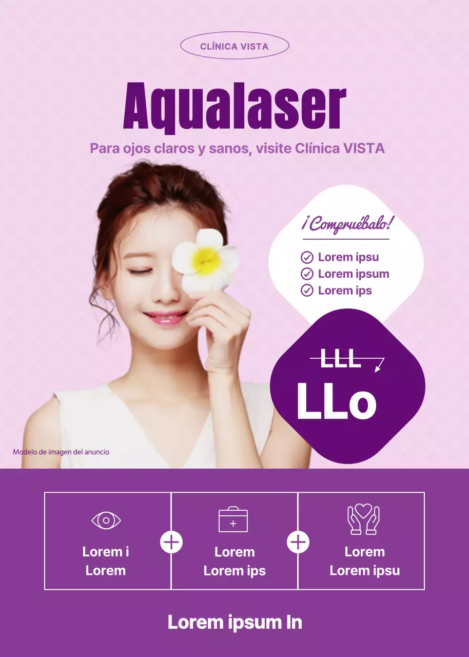 Purple dry eye aqua laser eye event