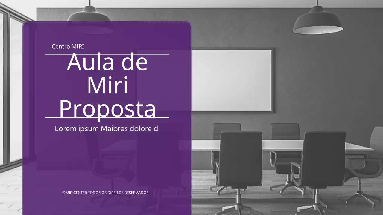 Proposta de um workshop de um dia em púrpura