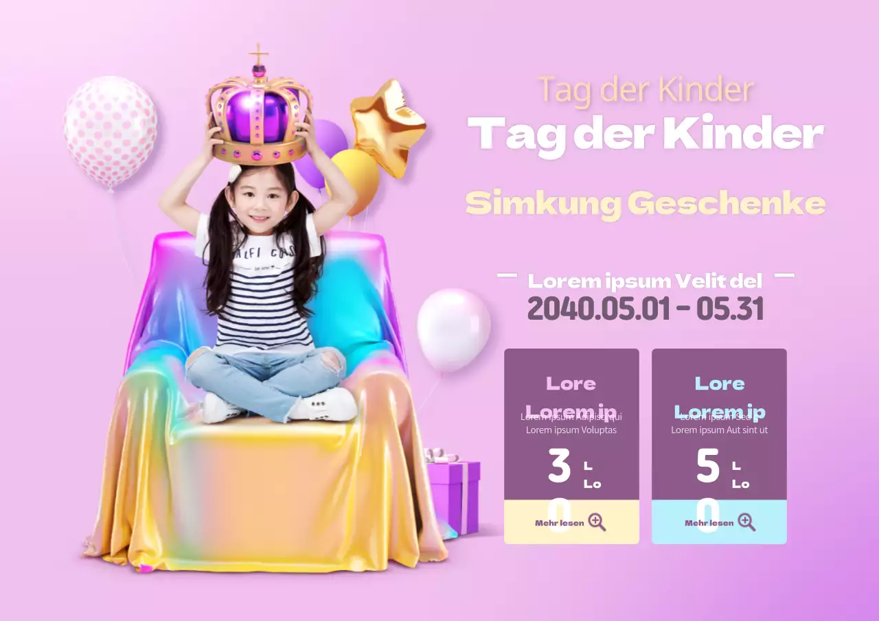 Kindertag Einfachheit Geschenk