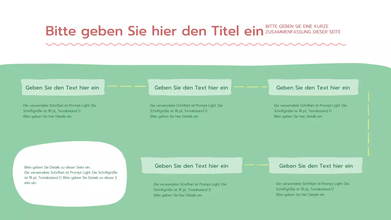 Eine frische grüne, abgerundete Psychologie Präsentation