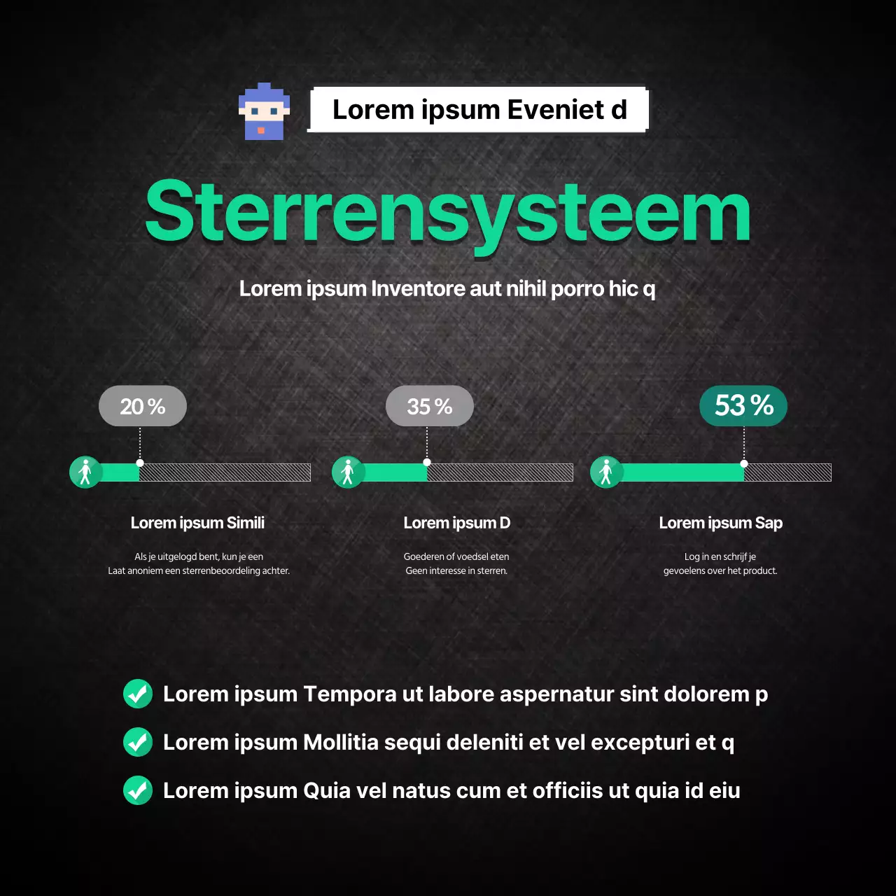 Turquoise en zwart sterrenkaartnieuws