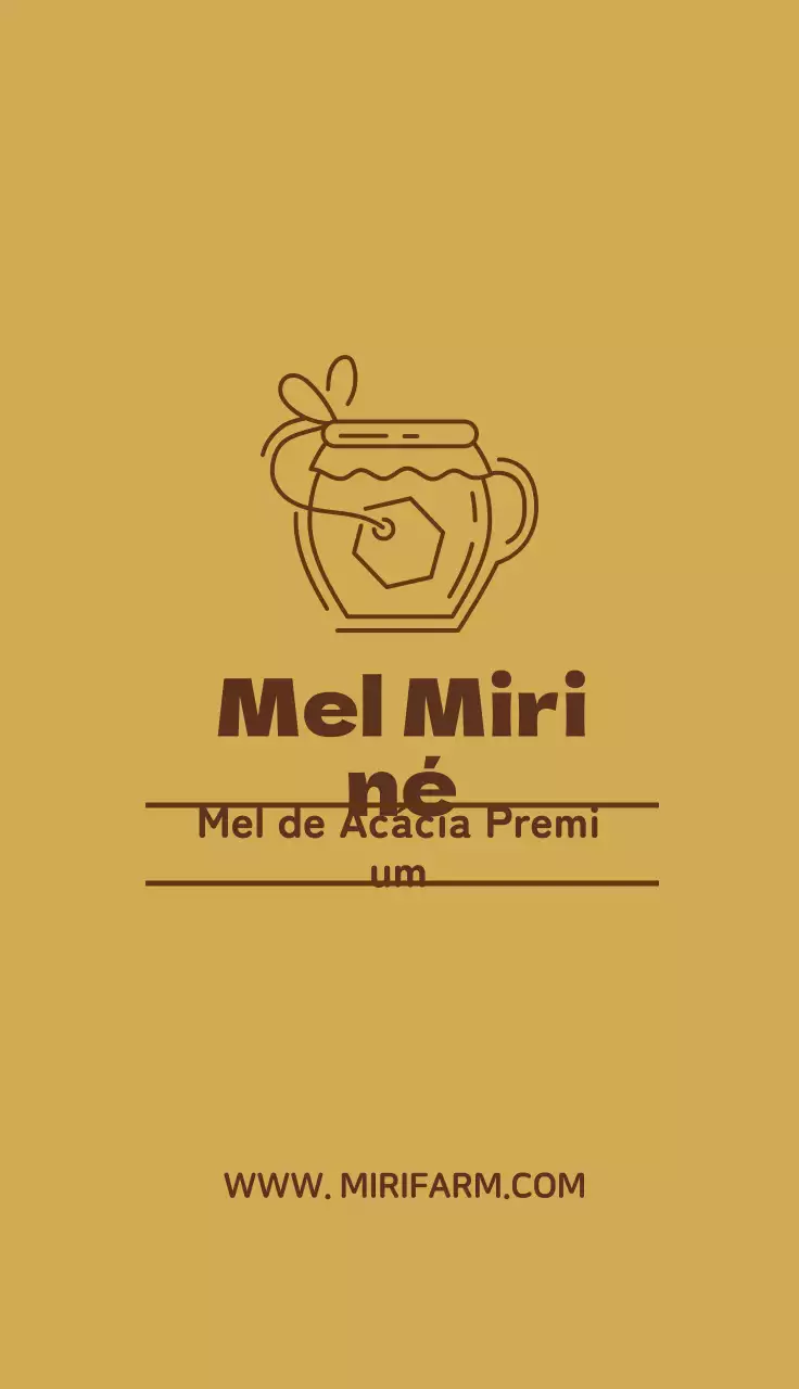 Castanho Amarelo Ilustração Apicultura Mel