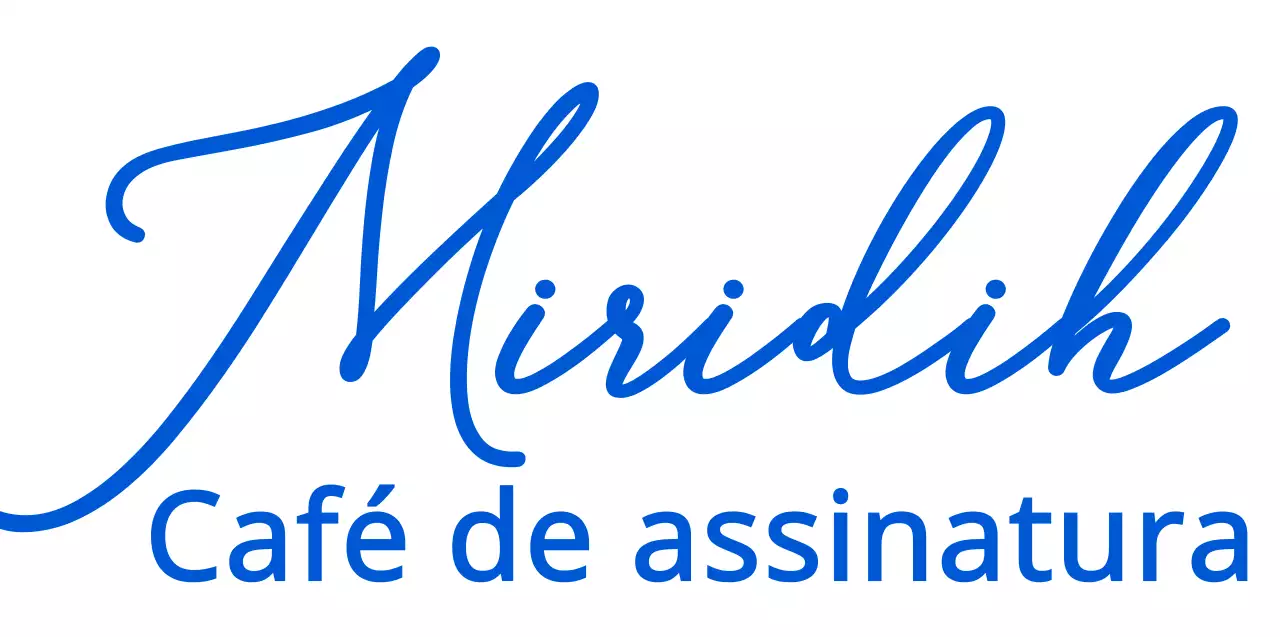 Combinações emocionais de caligrafia e texto em azul vivo Para promoções e merchandise de cafés.
