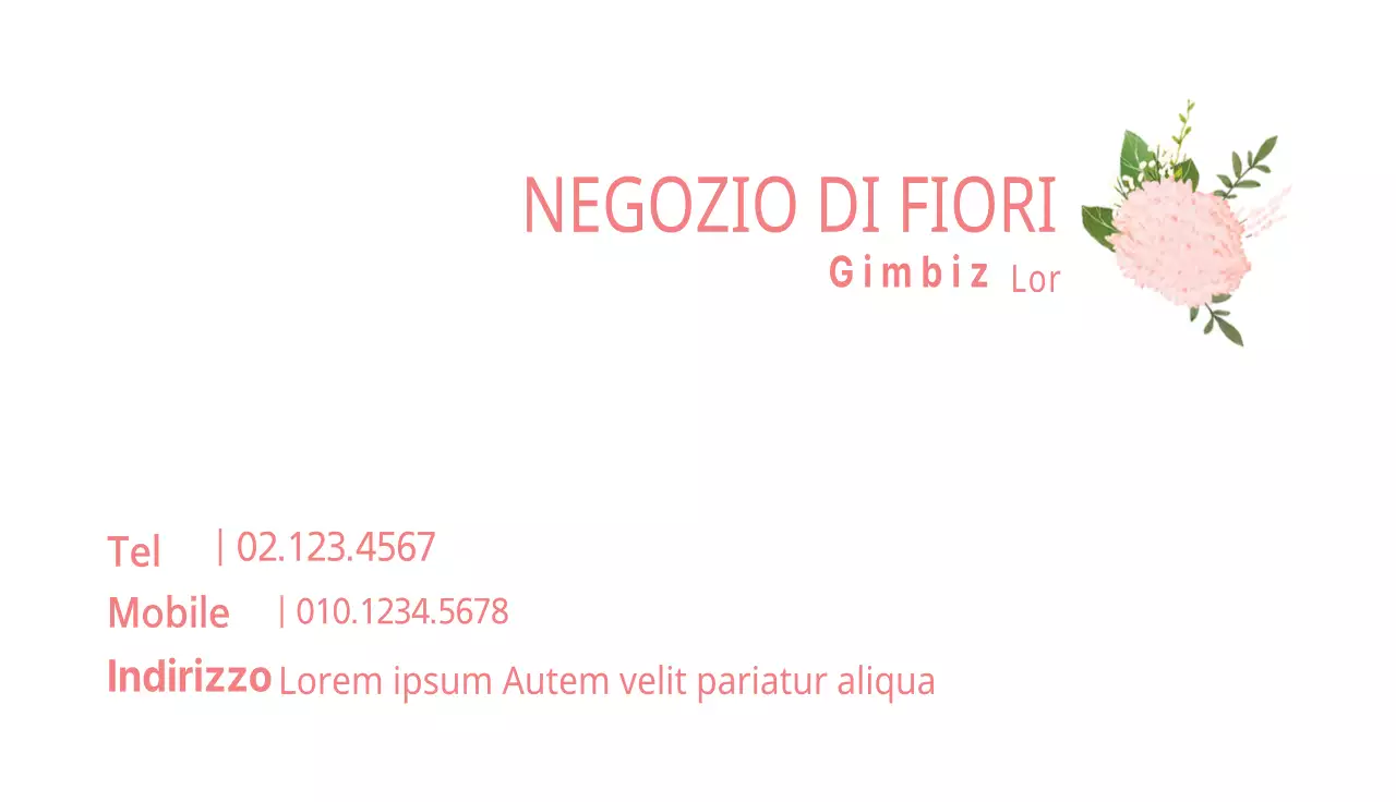 44729_Biglietto da visita a forma di fiore