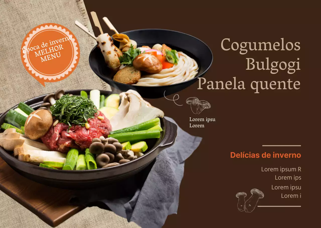Panela quente de bulgogi ao estilo básico