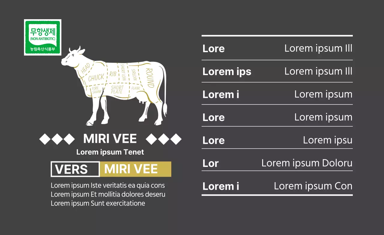 Zwart deelpictogram vleesetiketten