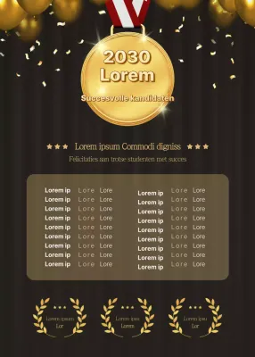 Zwart met gouden onderscheppingsrooster