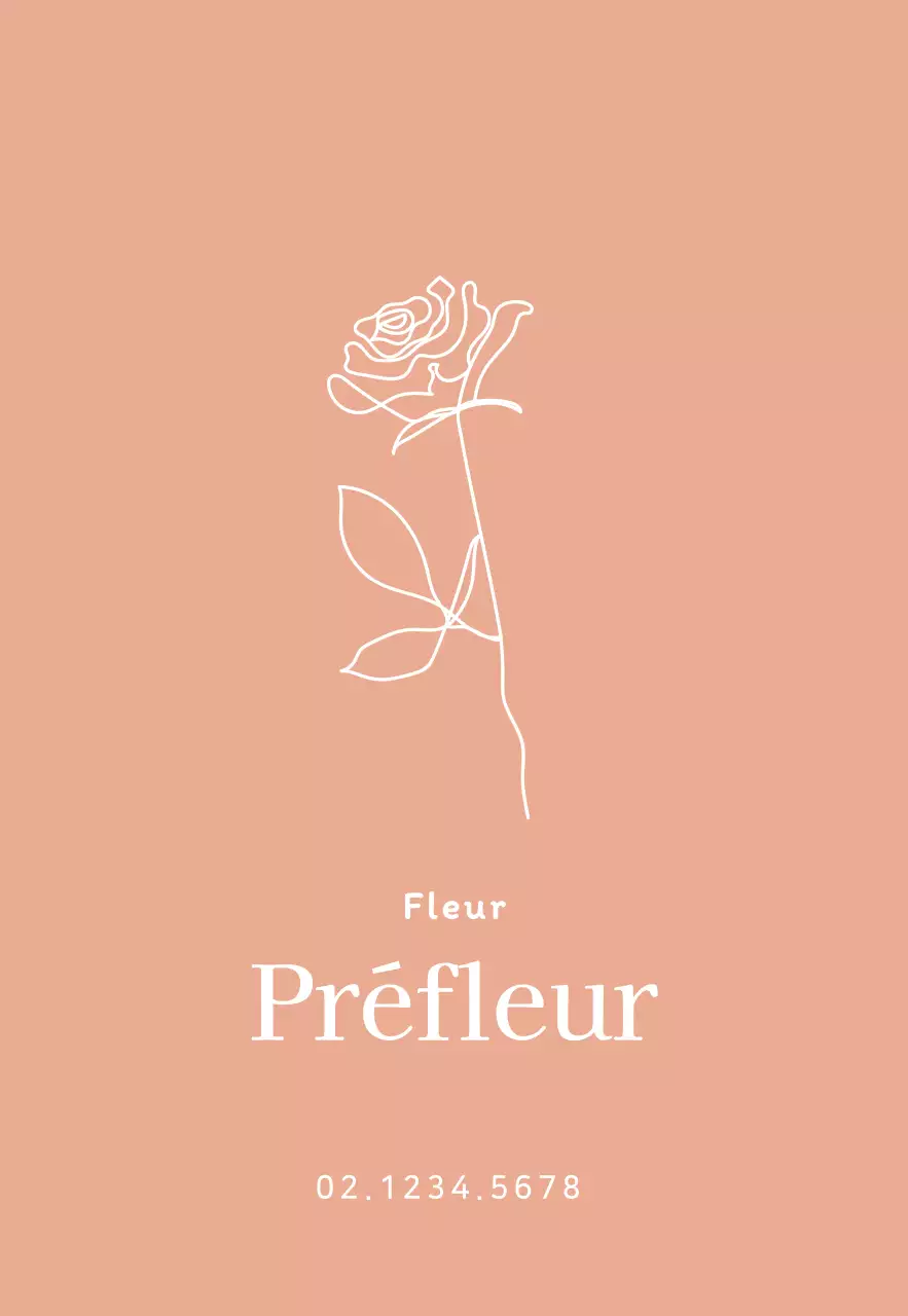 Rose Gold Illustration florale luxueuse Enseigne de fleuriste