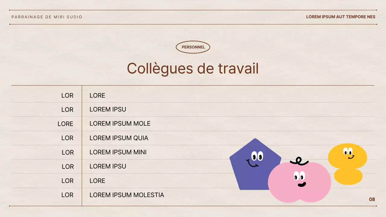 La proposition de Hyun Chan, talentueux internaute, avec un fond en papier et des formes géométriques colorées