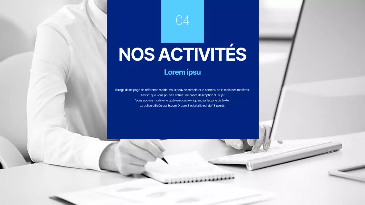 Lettre d'entreprise minimaliste