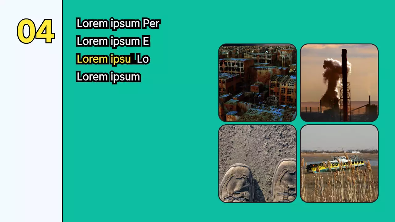 Modèle de particules dans l'environnement