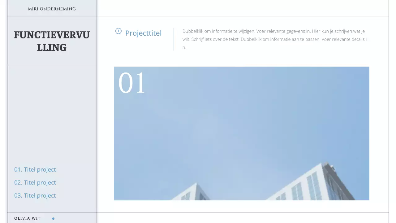 Een eenvoudige, minimalistische sollicitatiebrief in wit