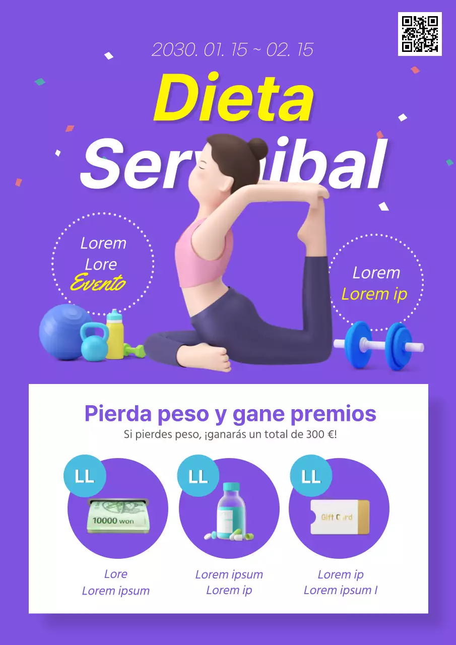 Púrpura / Supervivencia a la dieta / Webposter / Promoción estacional