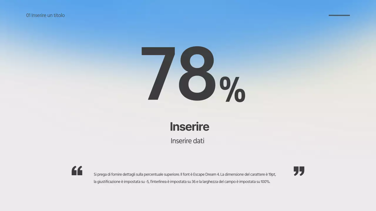 Presentazione sfumata del gradiente