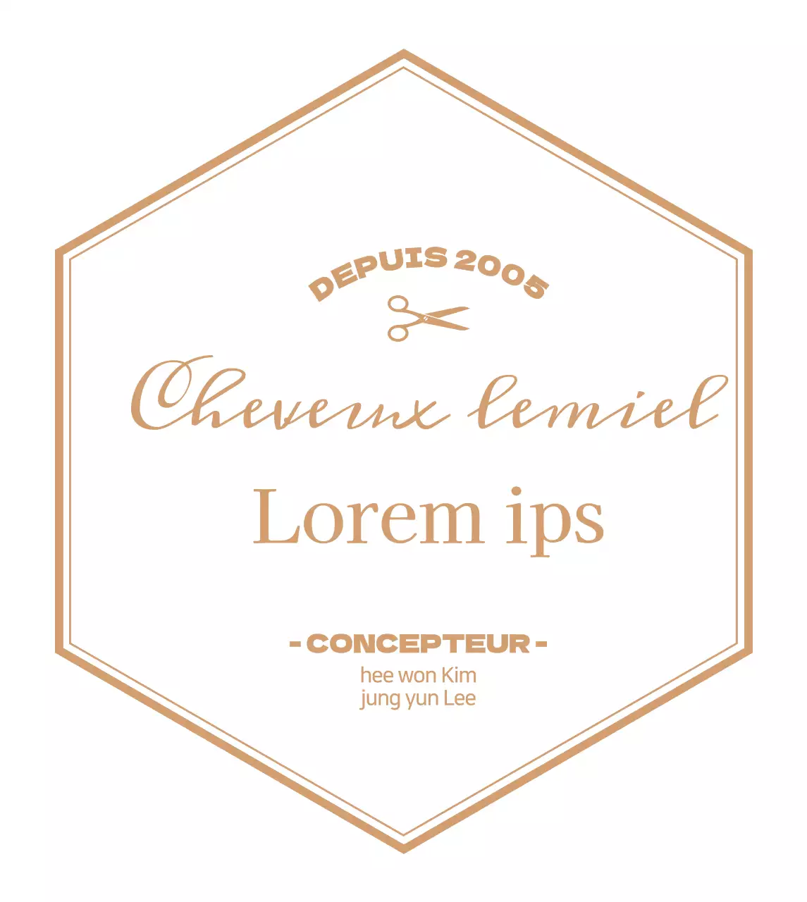 Enseigne de salon de coiffure luxueuse et blanche