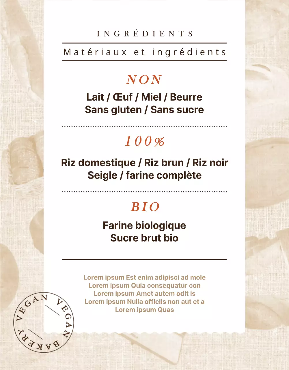 Boulangeries végétaliennes