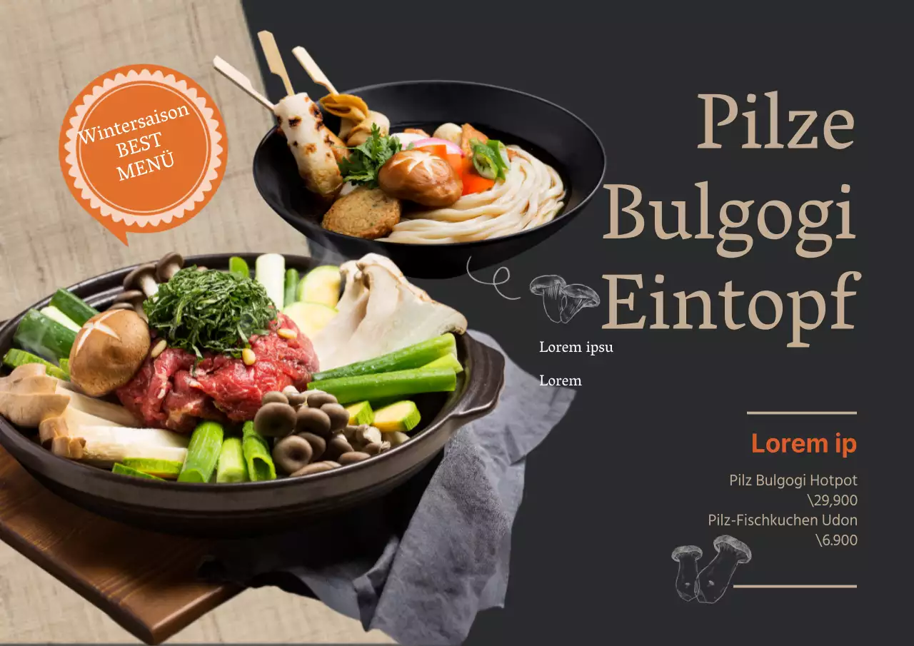 Pilz Bulgogi Hotpot