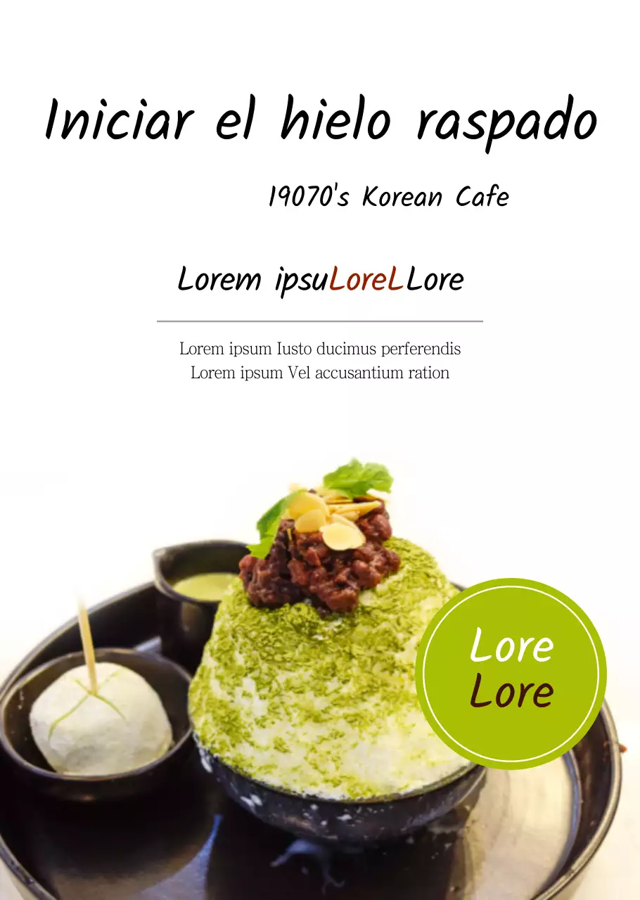 Helado raspado estilo básico