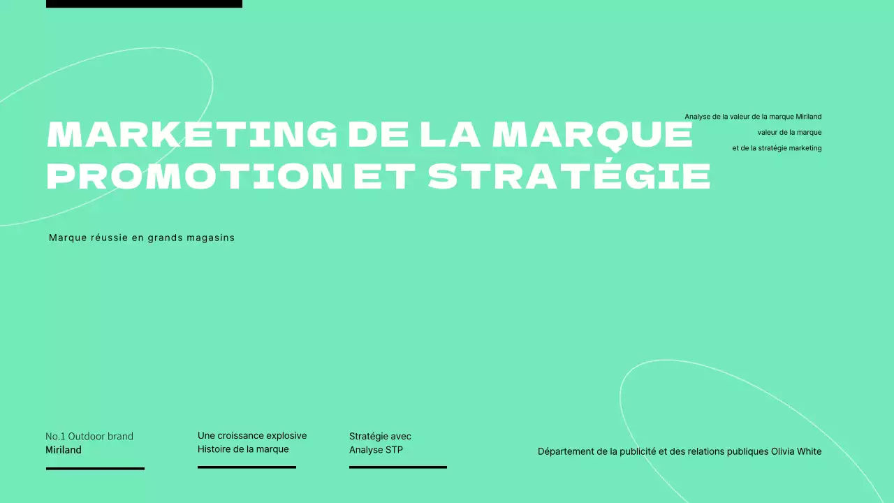 Annonce des tâches de marketing de la marque de couleur verte