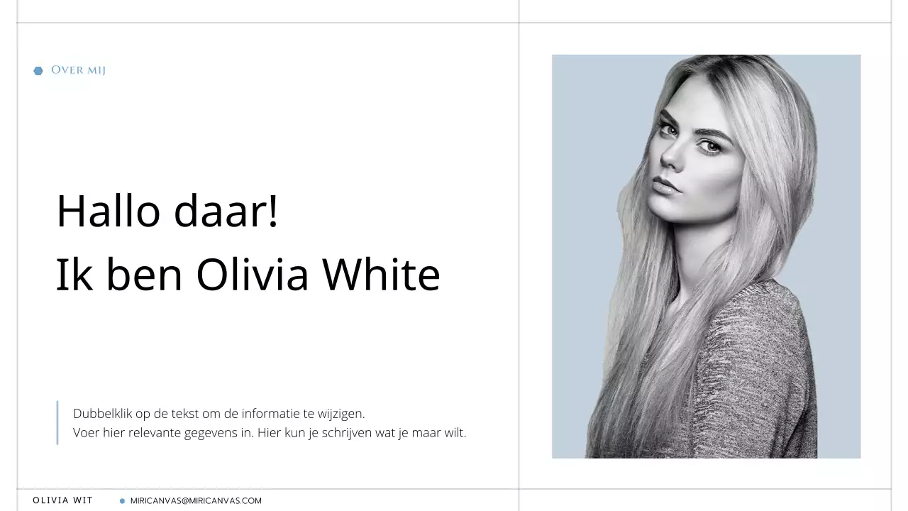 Een eenvoudige, minimalistische sollicitatiebrief in wit