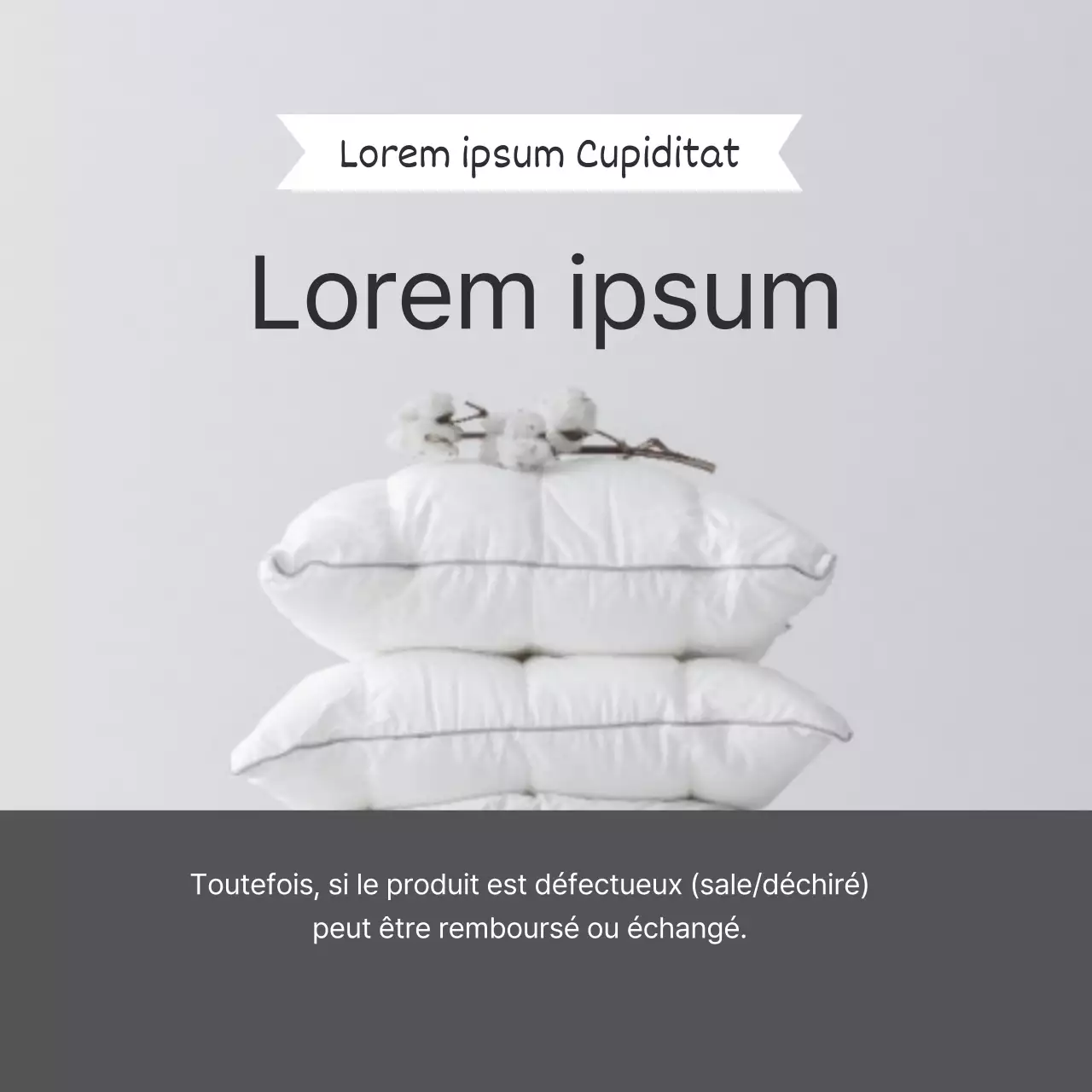 Liste de contrôle simple de la couette, avec photo, en gris