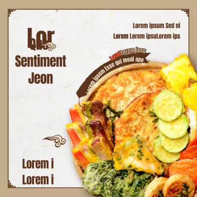 Vente d'un plateau alimentaire brun d'inspiration traditionnelle sur le thème de la fête de Chuseok