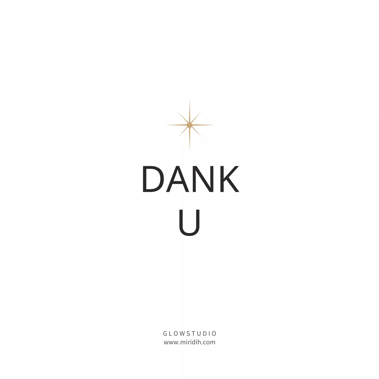 Klassevolle bedankkaart in grijs