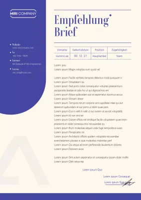 Ein einfaches zweifarbiges Rücktrittsschreiben