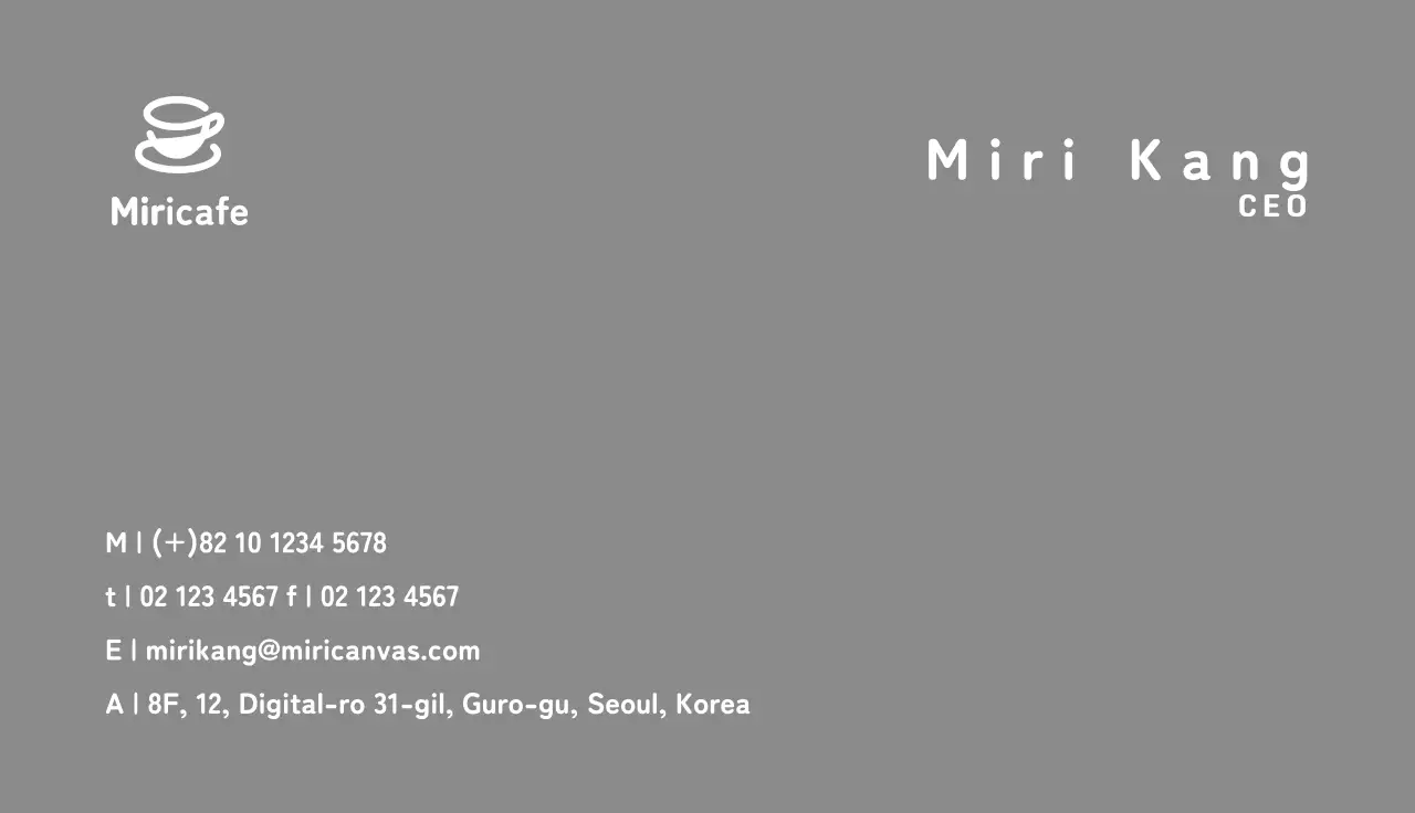 Cafe mit einem einfachen grauen Kaffeetassen-Symbol