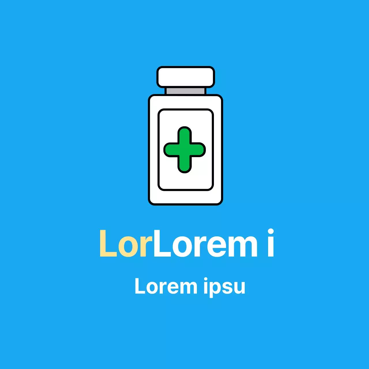 Adhesivo médico de vacunación corona azul claro