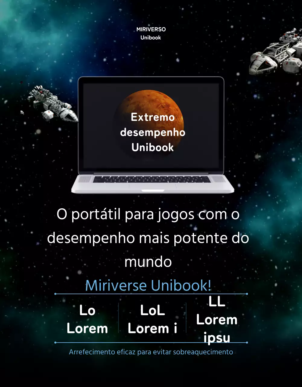 Saiba mais sobre o computador portátil para jogos BlackTone Space Ultimate Performance