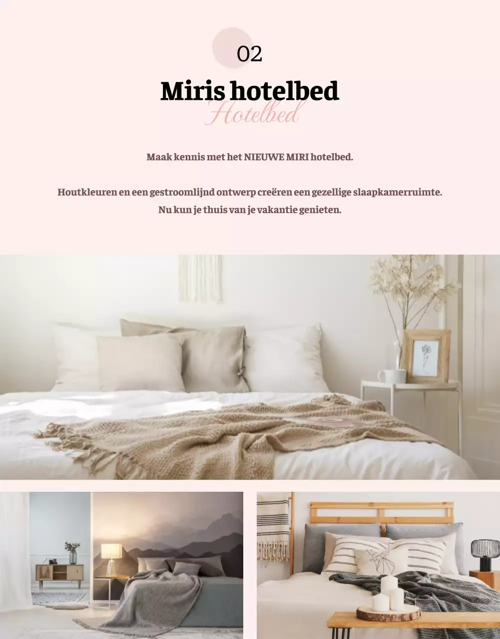 Promoot een rustgevend roze bruidsbeddegoed detailpagina