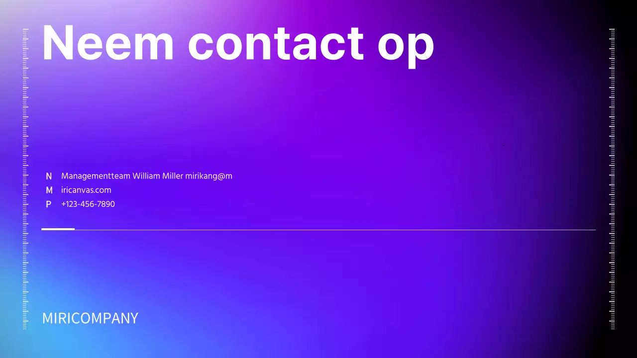 IR presentatie met zwart, blauw en rood kleurverloop bedrijfsconcept