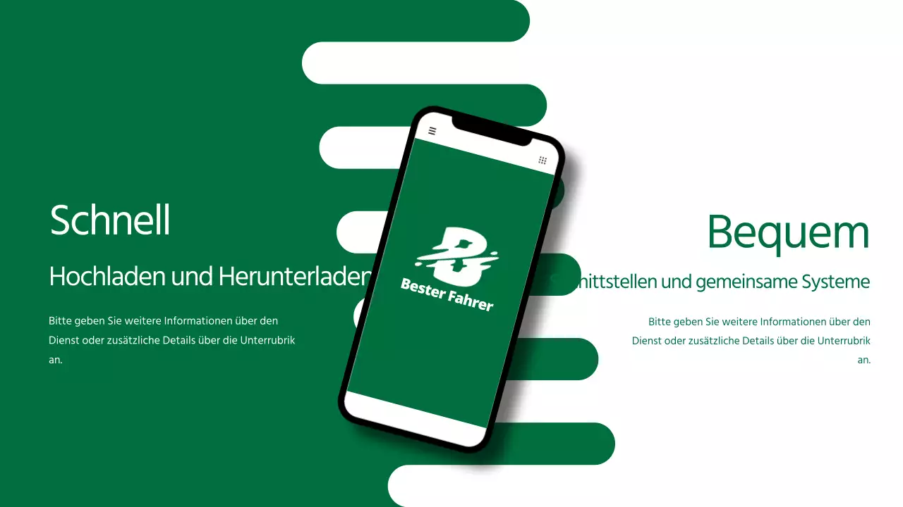 Grüner, sauberer und starker Serviceführer