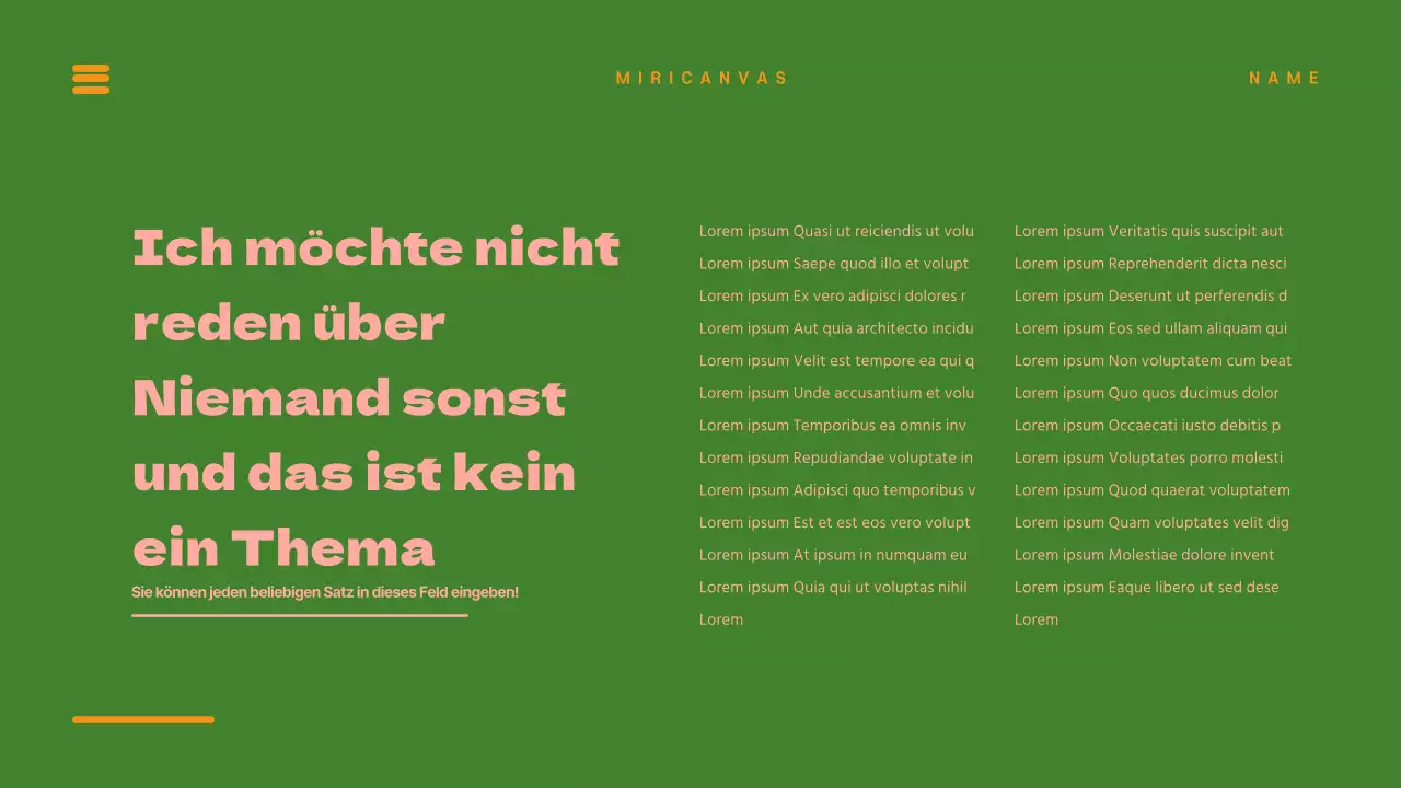 Einzigartige Präsentationen