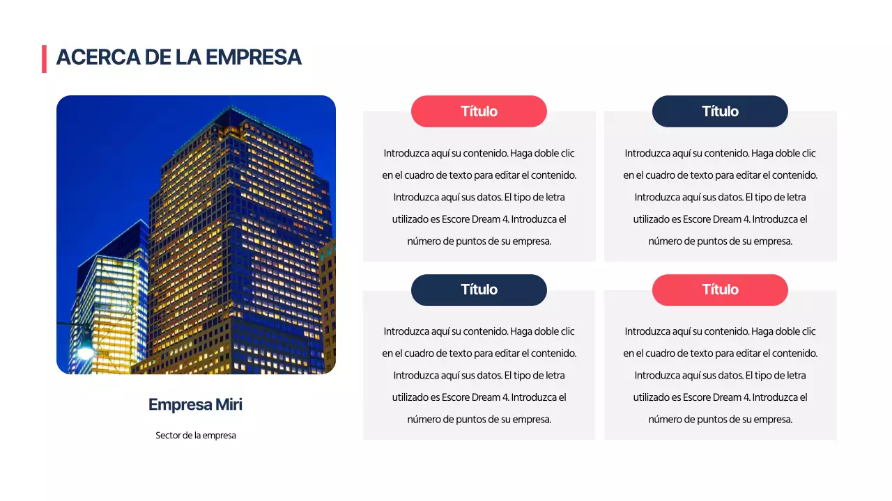 Presentaciones comerciales