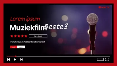 Filmrecensies met foto's in rood en zwart