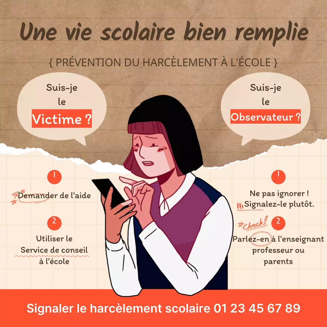 Comment gérer les brimades dans le contexte des notes déchirées ?