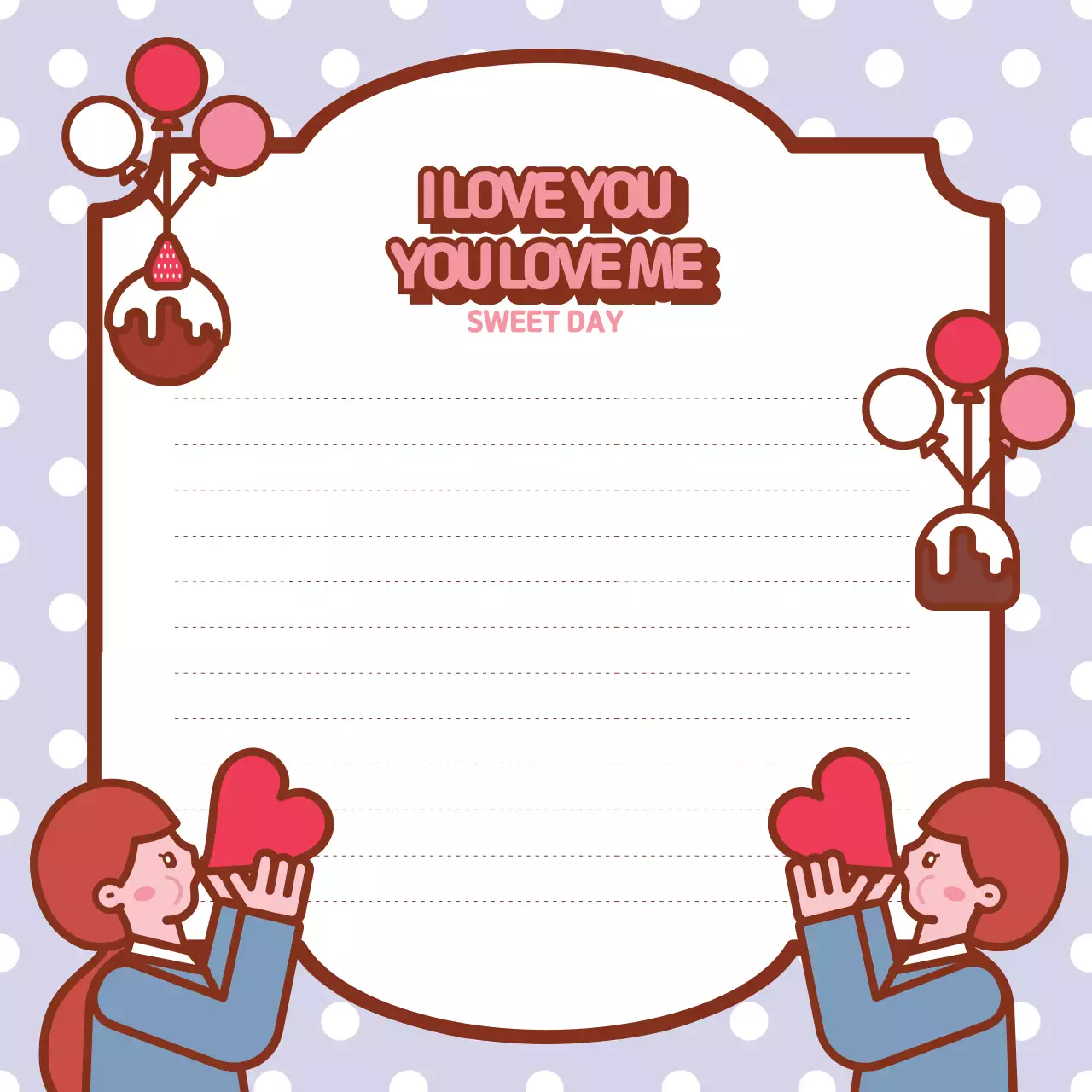 ピンク かわいい ラブレター 便箋 Instagram投稿