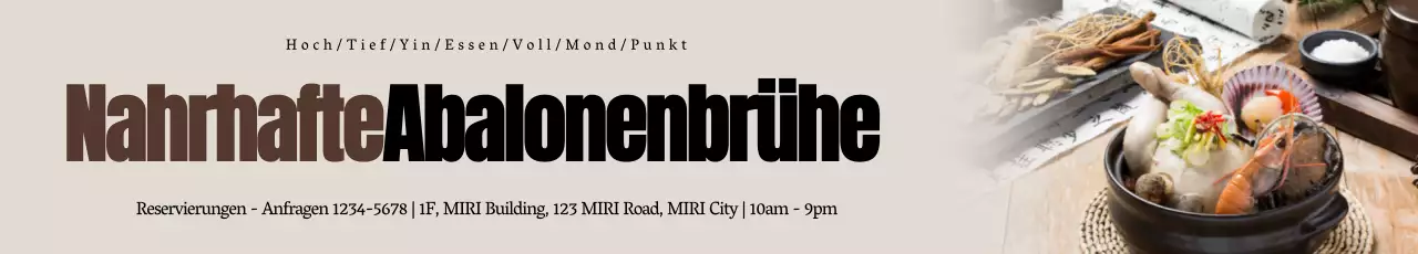 Förderung von Samgyetang auf einem warmen grauen Hintergrund