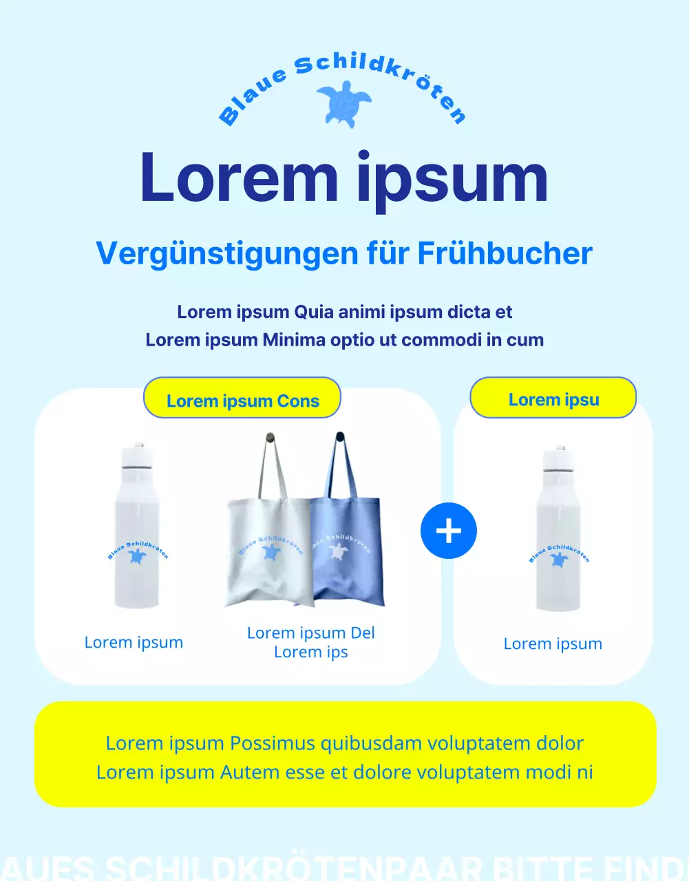 Finanzierung des Schutzes der blauen und gelben Unechten Karettschildkröte, einer vom Aussterben bedrohten Rifftierart.