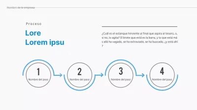 Una sencilla línea de tiempo conceptual en azul claro