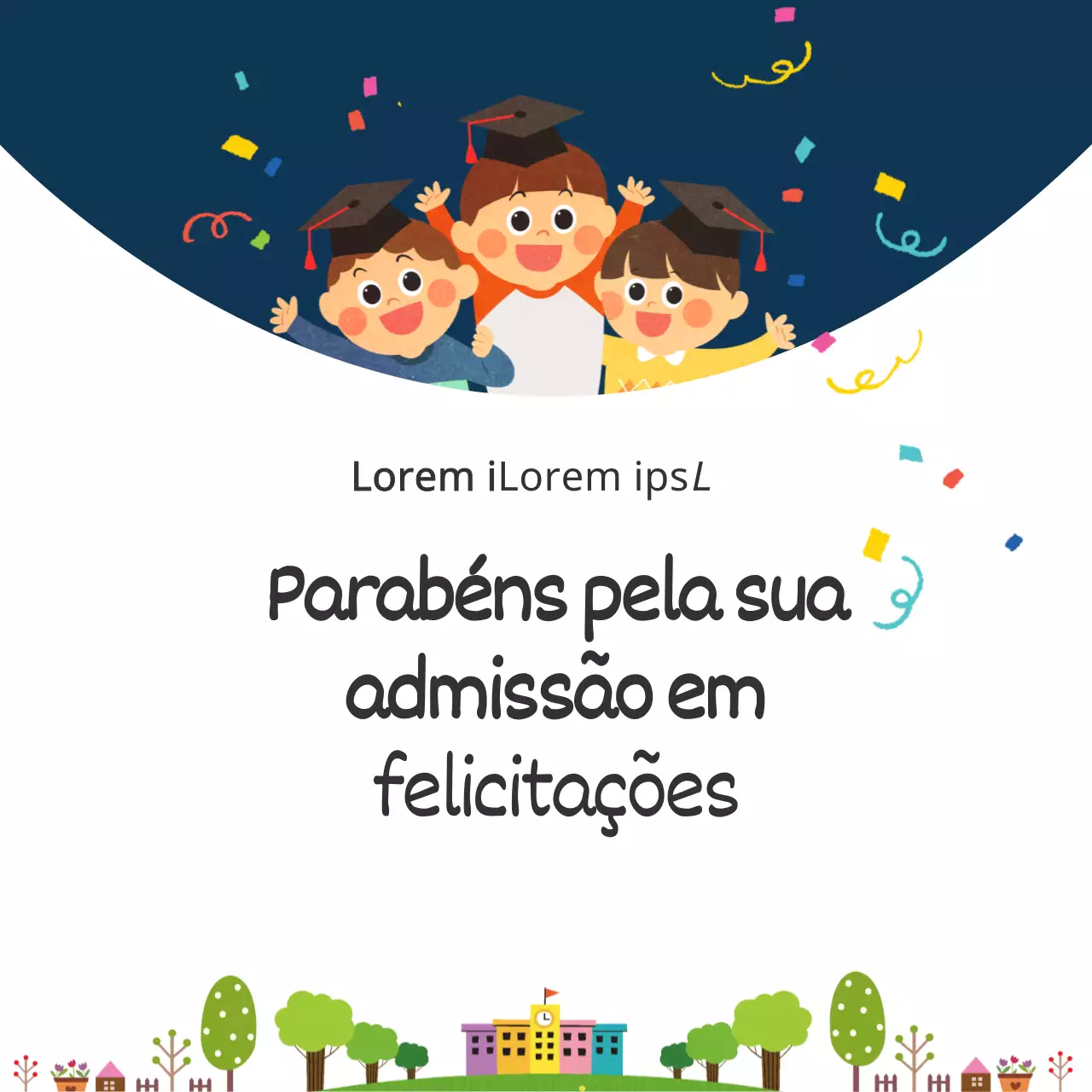 Uma bonita festa de regresso às aulas em azul marinho