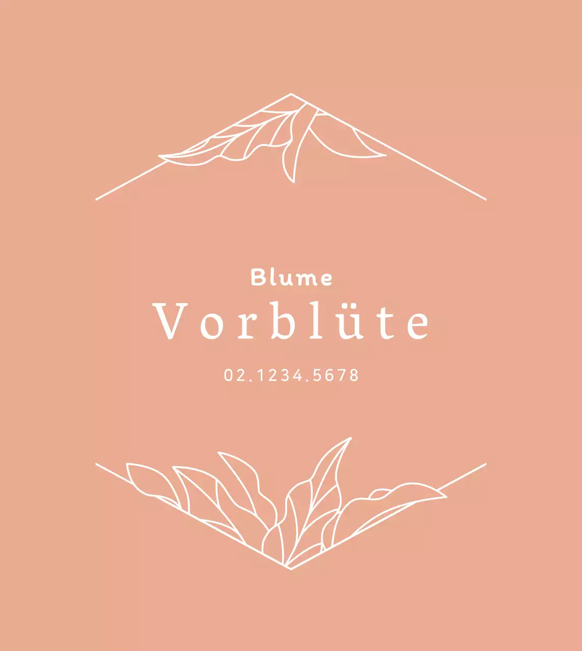 Rose Gold Luxuriöse florale Illustration Florist Zeichen