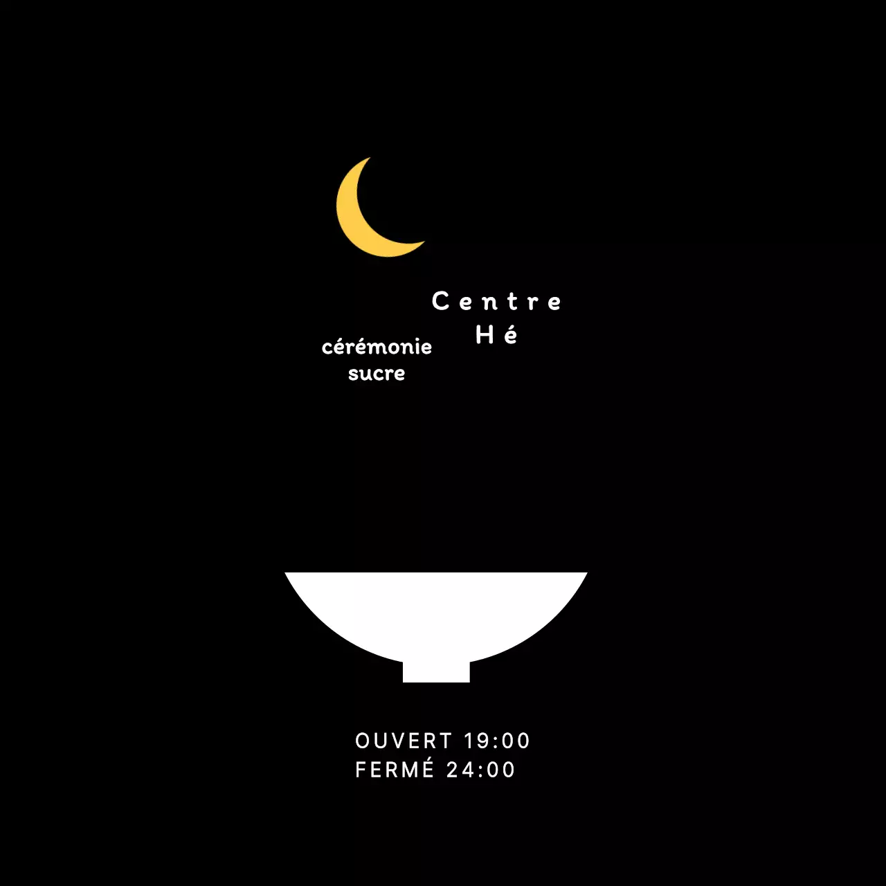 Logo simple de restaurant noir signalisation de restaurant