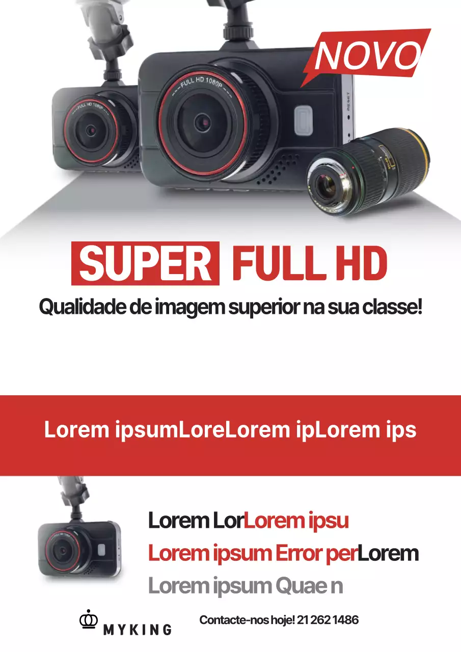 Folheto do novo produto do gravador de condução automóvel