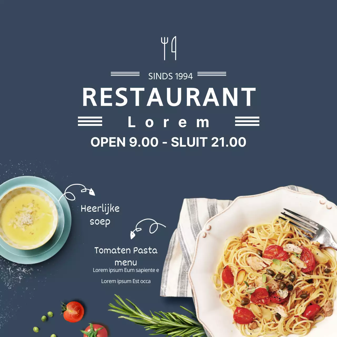 Italiaanse chef-kok Pasta