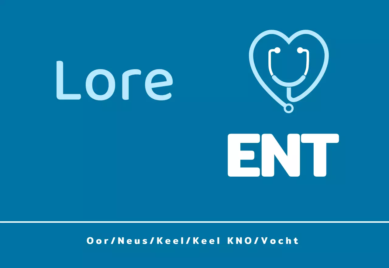 KNO-kliniek met een blauw basislogo