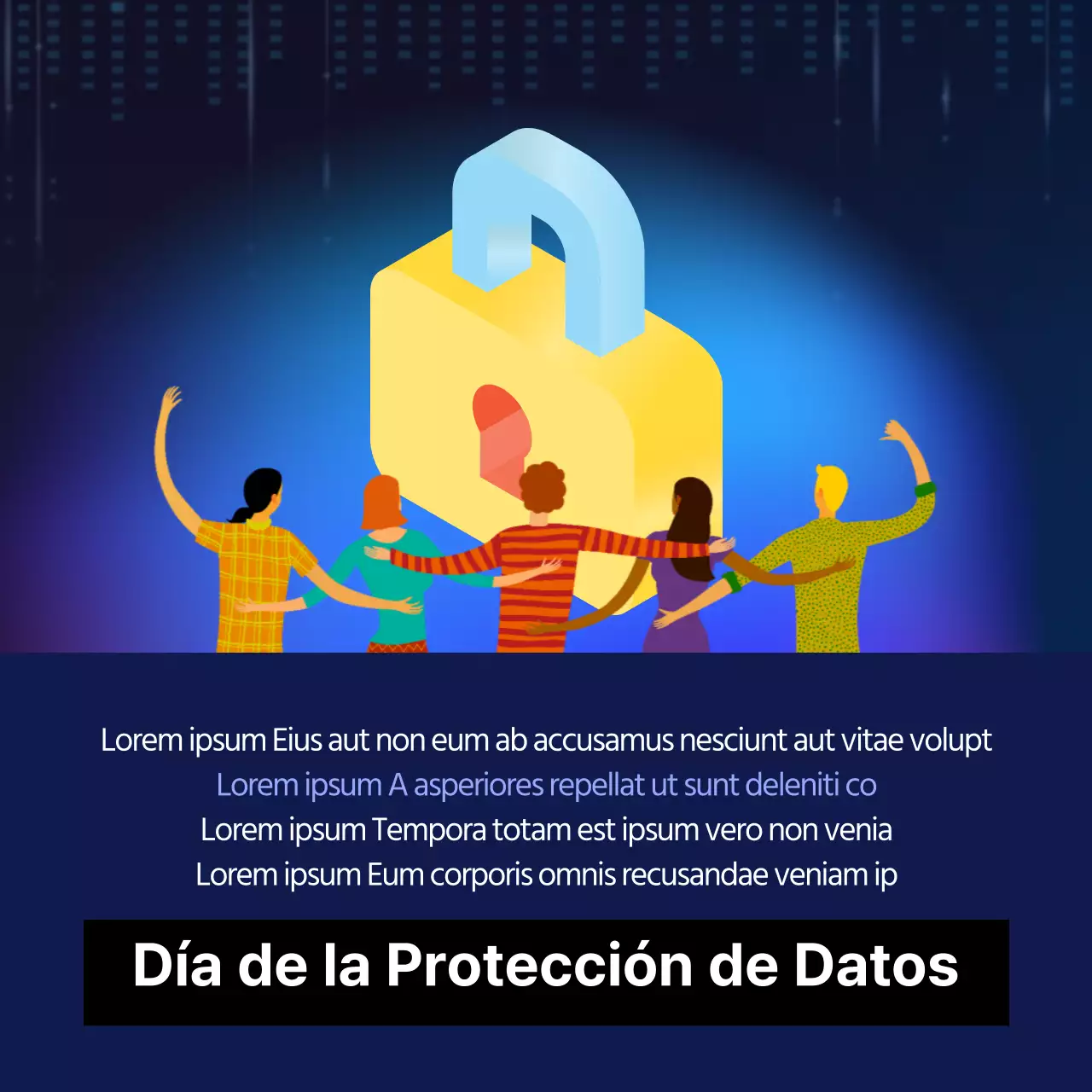 Dooclass Tarjeta del Día de la Protección de DatosNoticias Diseño