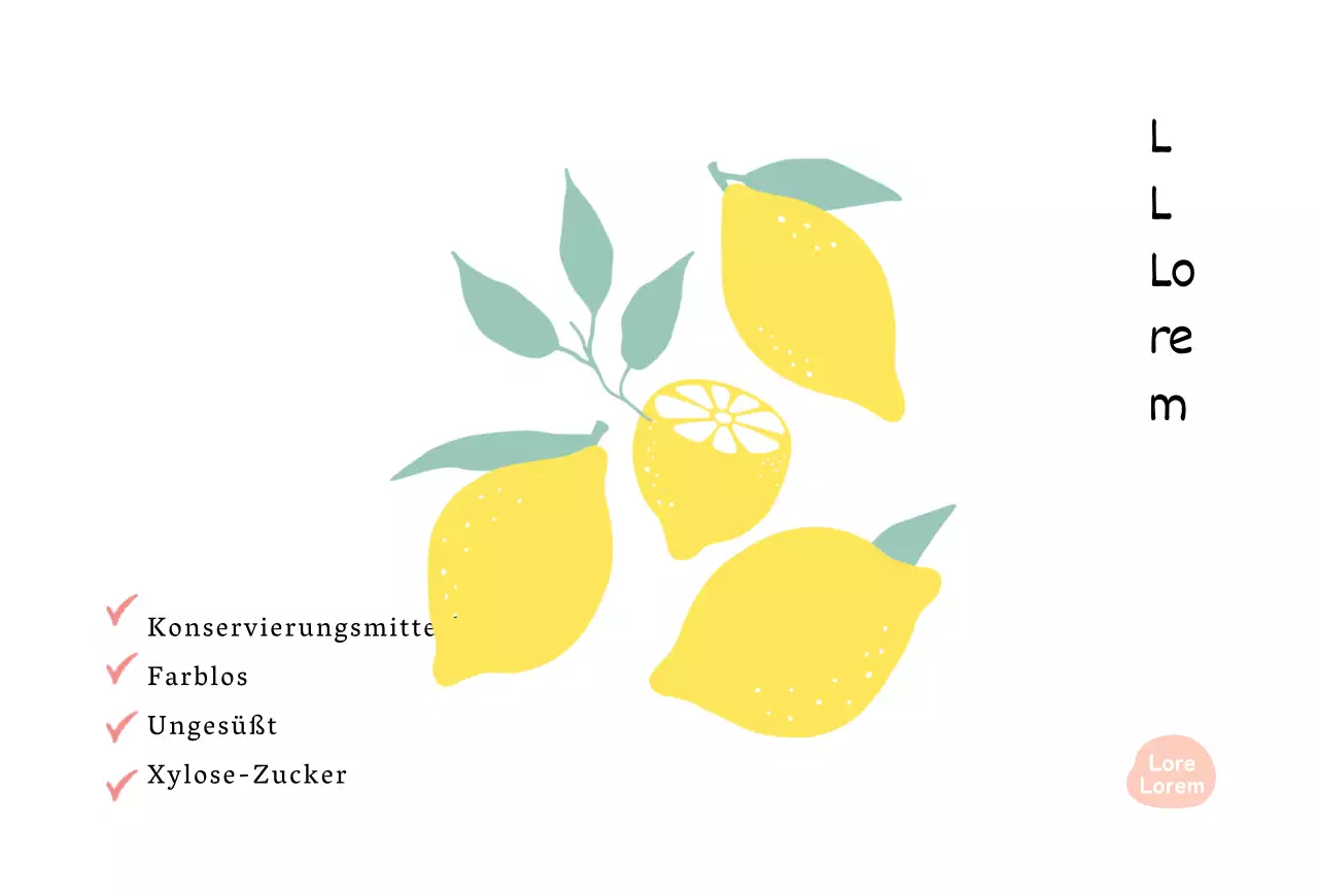 Illustrierte Limonaden-Postkarte